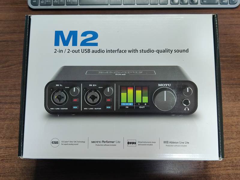 MOTU M2 オーディオインターフェースを購入！│squelch
